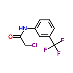 N-(氯乙酰)-3-(三氟甲基) 苯胺结构式