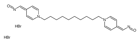 oxo-[[1-[10-[4-(oxoazaniumylmethylidene)pyridin-1-yl]decyl]pyridin-4-ylidene]methyl]azanium,dibromide Structure