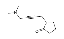 1-(4-二甲基氨基-2-丁炔)-吡咯烷-2-酮结构式