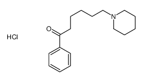 1-phenyl-6-piperidin-1-ylhexan-1-one,hydrochloride结构式