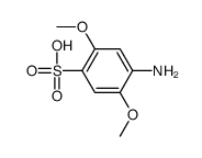 4-amino-2,5-dimethoxybenzenesulfonic acid结构式