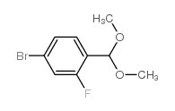 4-溴-1-(二甲氧基甲基)-2-氟苯结构式