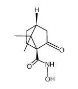 (1S,4R)-N-hydroxy-7,7-dimethyl-2-oxobicyclo[2.2.1]heptane-1-carboxamide结构式