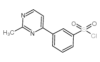 3-(2-甲基-4-嘧啶基)苯磺酰氯结构式