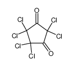 hexachloro-cyclopentane-1,3-dione Structure