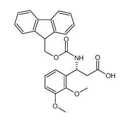 Fmoc-(R)-3-氨基-3-(2,3-二甲氧基苯基)丙酸结构式