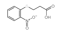 3-(2-nitrophenyl)sulfanylpropanoic acid结构式
