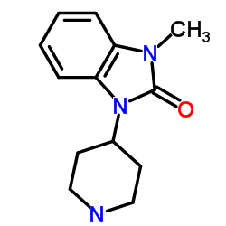 4-(2-Keto-3-methyl-1-benzimidazolinyl)piperidine Structure