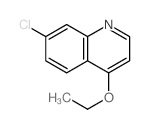 7-氯-4-乙氧基喹啉结构式