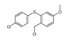 1-(chloromethyl)-2-(4-chlorophenyl)sulfanyl-4-methoxybenzene结构式