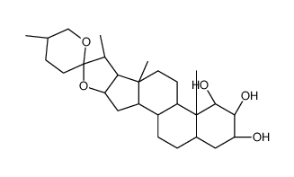 (25R)-5β-Spirostane-1β,2β,3α-triol Structure