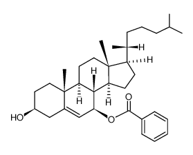 3β-hydroxycholest-5-en-7β-yl benzoate结构式