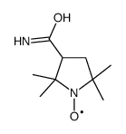 1-λ1-oxidanyl-2,2,5,5-tetramethylpyrrolidine-3-carboxamide结构式