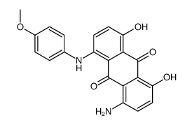 1-amino-4,5-dihydroxy-8-[(4-methoxyphenyl)amino]anthraquinone结构式