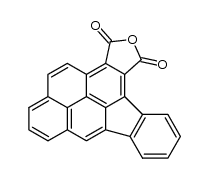 indeno[1,2,3-cd]pyrene-11,12-dicarboxylic acid-anhydride结构式