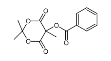 (2,2,5-trimethyl-4,6-dioxo-1,3-dioxan-5-yl) benzoate结构式