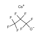 cesium 1,1,2,2,3,3,3-heptafluoropropan-1-olate Structure
