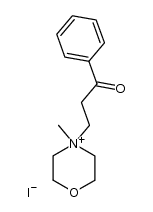4-methyl-4-(3-oxo-3-phenyl-propyl)-morpholinium, iodide结构式