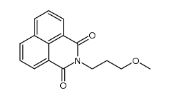N-(3-methoxypropyl)-1,8-naphthalimide结构式