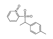 2-[1-(4-methylphenyl)ethylsulfonyl]-1-oxidopyridin-1-ium Structure