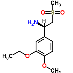 (R)-1-(3-ethoxy-4-methoxyphenyl)-2-(methylsulfonyl)ethanamine Structure