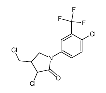 1-(3'-trifluoromethyl-4'-chlorophenyl)-3-chloro-4-chloromethyl-2-pyrrolidone Structure