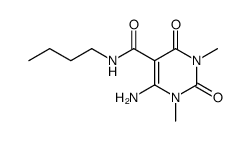 6-amino-1,3-dimethyl-2,4-dioxo-1,2,3,4-tetrahydropyrimidine-5-carboxylic acid butylamide Structure