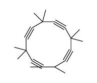 3,3,6,6,9,9,12,12-octamethylcyclododeca-1,4,7,10-tetrayne结构式