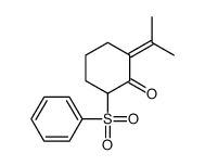 2-(benzenesulfonyl)-6-propan-2-ylidenecyclohexan-1-one Structure