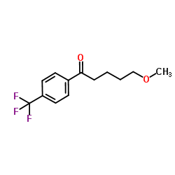 5-甲氧基-1-[4-(三氟甲基)苯基]-1-戊酮结构式