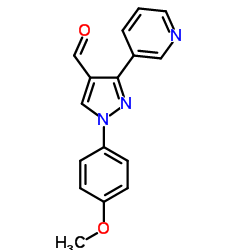 1-(4-METHOXYPHENYL)-3-(PYRIDIN-3-YL)-1H-PYRAZOLE-4-CARBALDEHYDE Structure