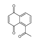 5-acetylnaphthalene-1,4-dione结构式