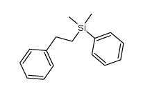 β-(dimethylphenylsilyl)ethylbenzene Structure