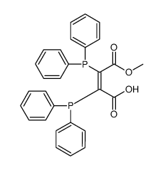 cis-1-carboxy-2-methoxycarbonyl-1,2-bis(diphenylphosphino)ethene结构式