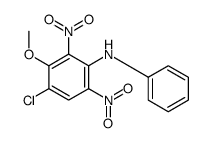 4-chloro-3-methoxy-2,6-dinitro-N-phenylaniline Structure