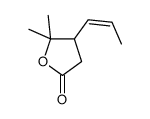 5,5-dimethyl-4-prop-1-enyloxolan-2-one结构式