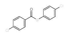 Benzenecarbothioicacid, 4-chloro-, S-(4-chlorophenyl) ester结构式