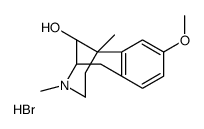 8-methoxy-3,6-dimethyl-1,2,3,4,5,6-hexahydro-2,6-methanobenzo[d]azocin-11-ol hydrobromide Structure