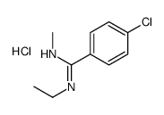 4-chloro-N-ethyl-N'-methylbenzenecarboximidamide,hydrochloride Structure