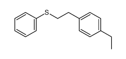 (4-ethylphenethyl)(phenyl)sulfane Structure