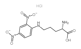 N-DELTA-2,4-DNP-L-ORNITHINE HYDROCHLORIDE结构式