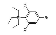 (4-bromo-2,6-dichlorophenyl)-triethylsilane Structure