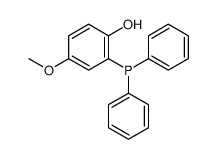 2-diphenylphosphanyl-4-methoxyphenol结构式