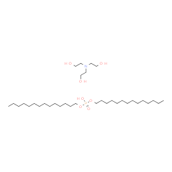 tris(2-hydroxyethyl)ammonium ditetradecyl phosphate结构式