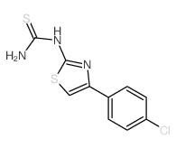 Thiourea,N-[4-(4-chlorophenyl)-2-thiazolyl]- Structure