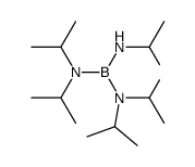 i-C3H7NH-B{N(i-C3H7)2}2 Structure