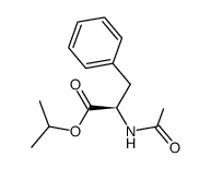 isopropyl (R)-2-acetylamino-3-phenylpropanoate结构式