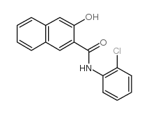 3-羟基-2-萘甲酸-2-氯苯胺结构式