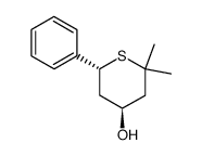 2,2-dimethyl-c-6-phenylthian-r-4-ol Structure