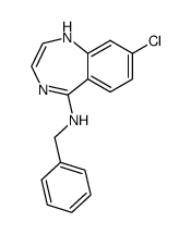 benzyl-(8-chloro-1H-benzo[e][1,4]diazepin-5-yl)-amine Structure